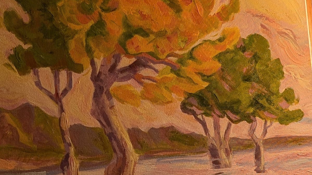 practice painting - a study of Birger Sandzén