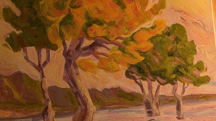 practice painting - a study of Birger Sandzén